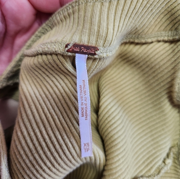 Green Free People Bridgette Ribbed Tank size XS - Picture 10 of 11